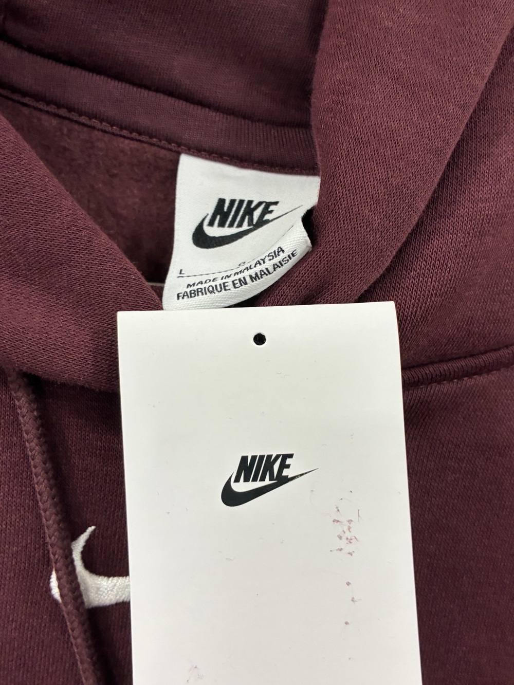 Nike women’s Maroon Pullover Hoodie Sweater-new with tags - Picture 3 of 6